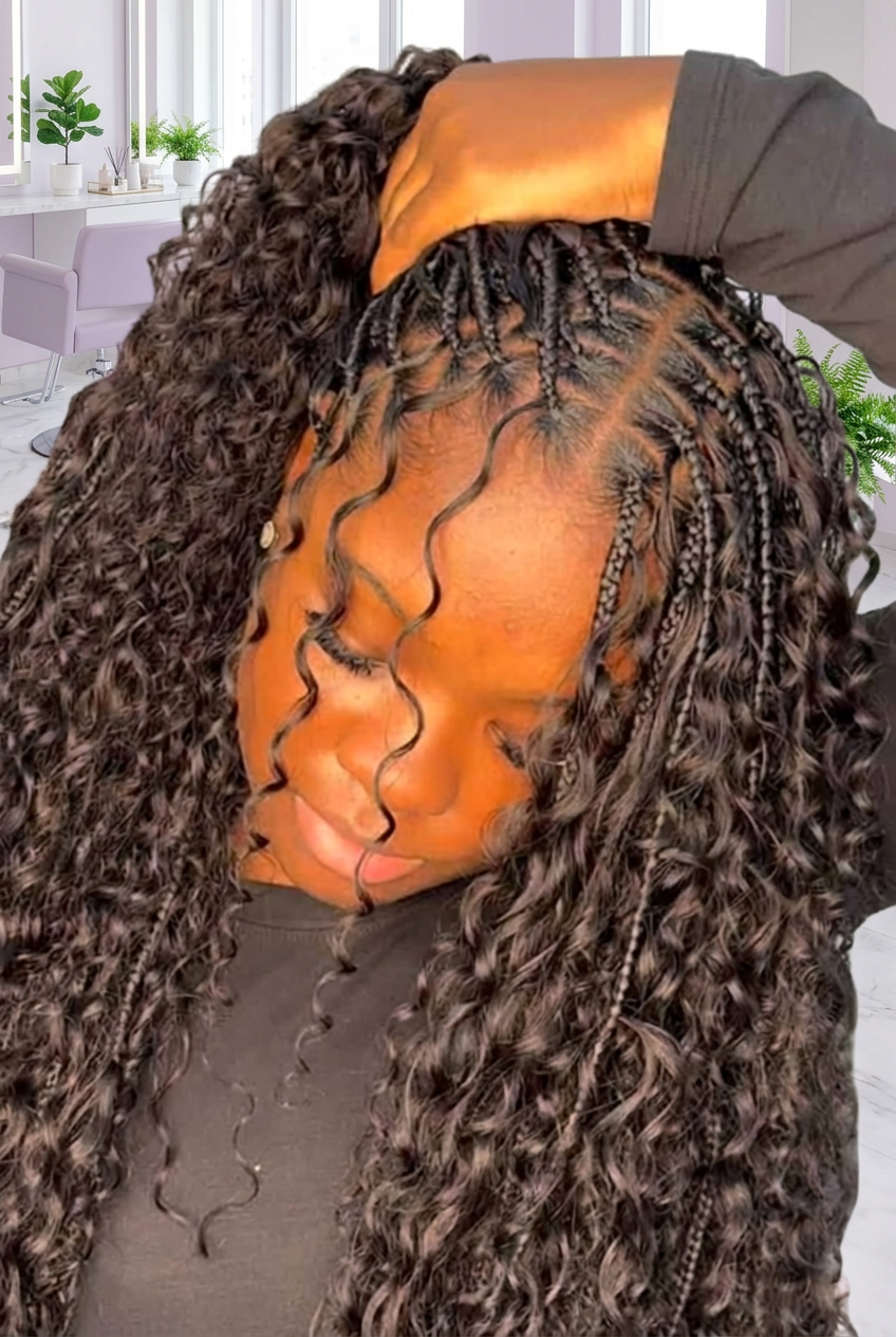 Bora Bora Braids styled at Milove’s Beauty
