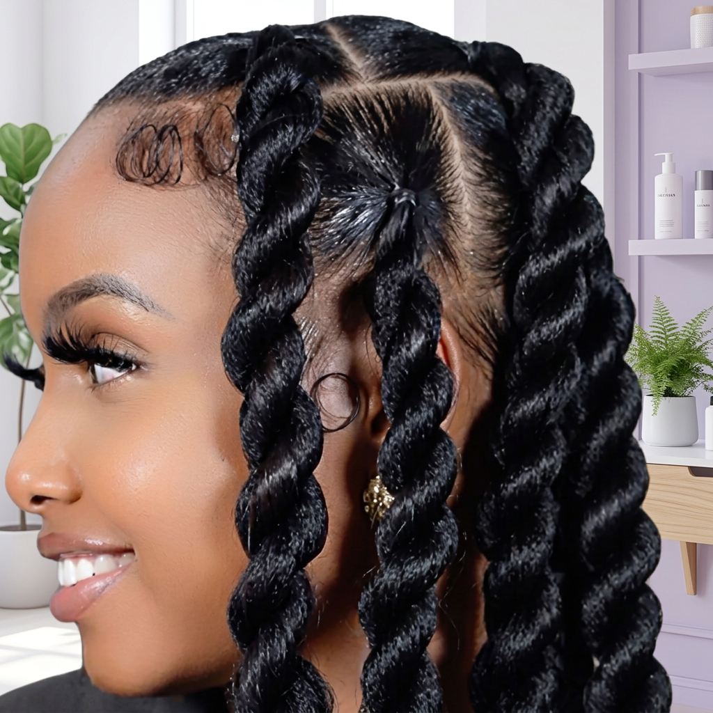 Large Senegalese twists