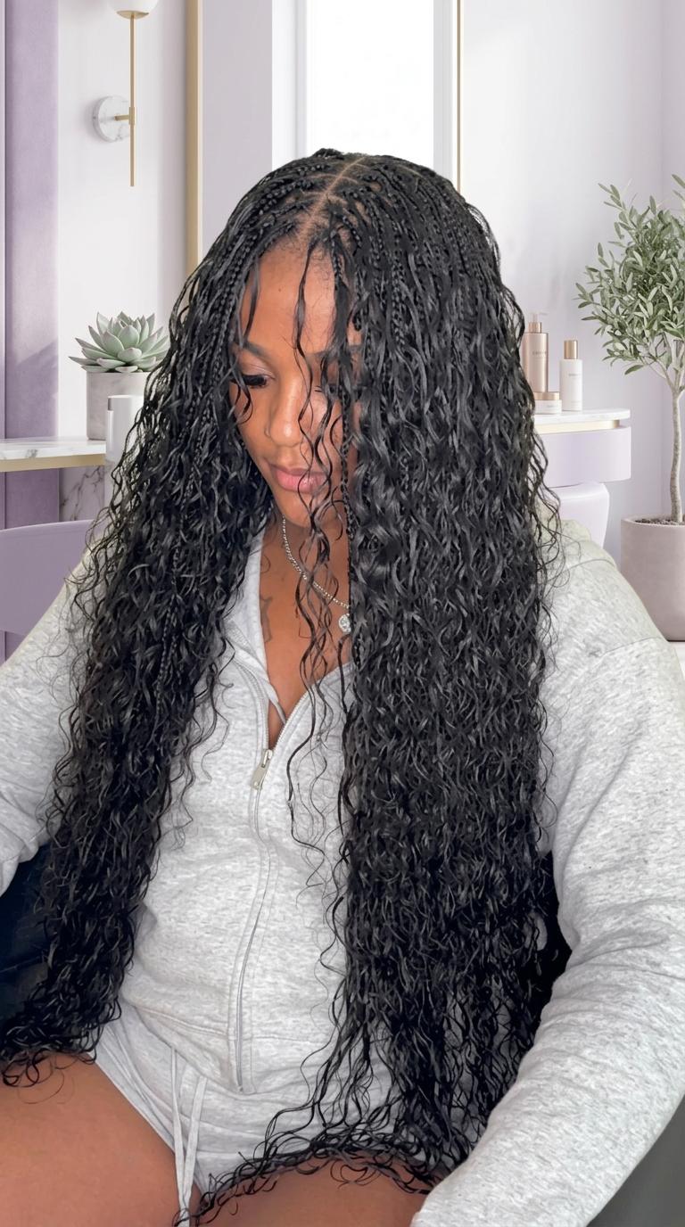 Small bohemian braids