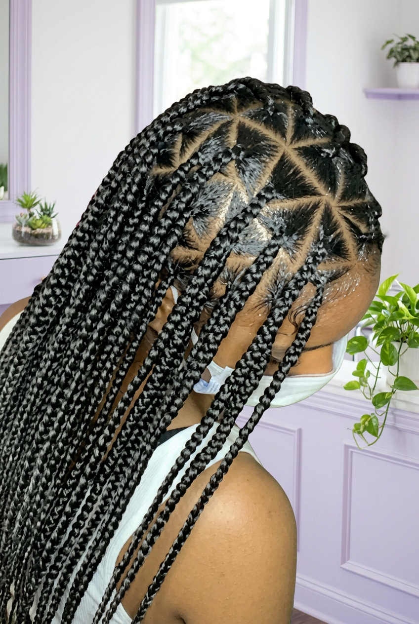 Small knotless braids
